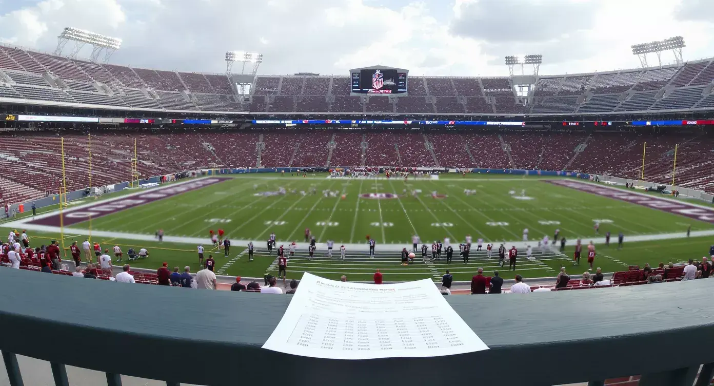 NFL preseason game with UK betting markets showing thin lines and roster news