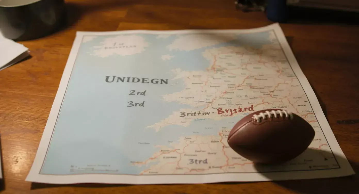 Map of NFL team popularity across the UK by search share with Chiefs, Eagles and 49ers leading the rankings